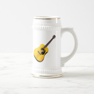 Caneca De Cerveja Guitarra