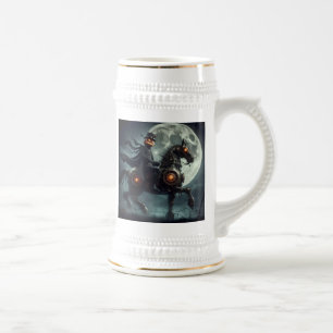 Caneca De Cerveja Halloween Steampunk Headless Horseman