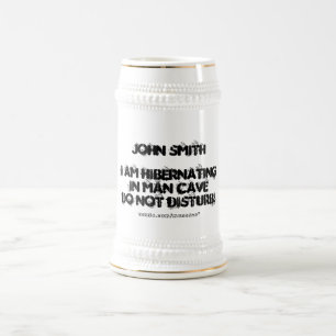 Caneca De Cerveja Hibernating na caverna do homem
