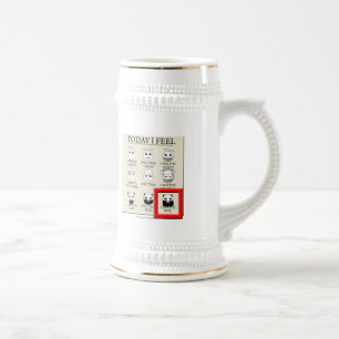 Caneca De Cerveja Hoje eu sinto o mau caótico