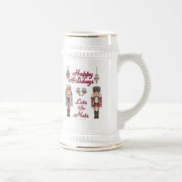 Caneca De Cerveja Holiday Nutcracker deixa Loucos irem
