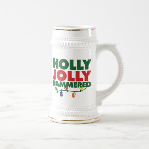 Caneca De Cerveja Holly Jolly Xmas