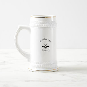 Caneca De Cerveja Hora do esporte de hóquei
