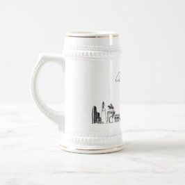 Caneca De Cerveja Houston Texas Personalizado Skyline