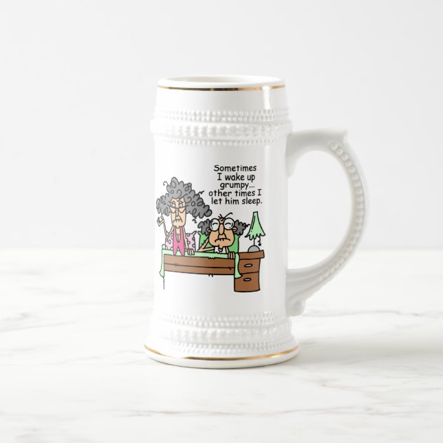 Caneca De Cerveja Humorista, Deixem-se dormir (Direita)