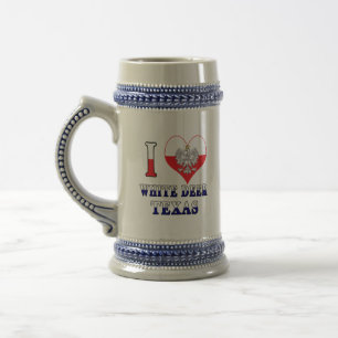 Caneca De Cerveja I Heart Love White Deer Texas