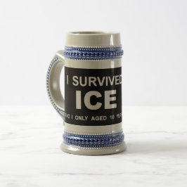Caneca De Cerveja I Survived ICE 