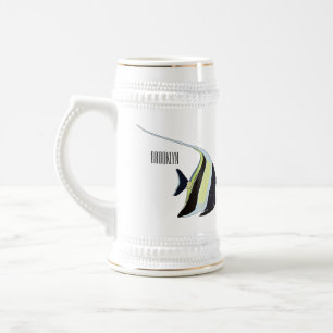 Caneca De Cerveja Idiota de desenho animado