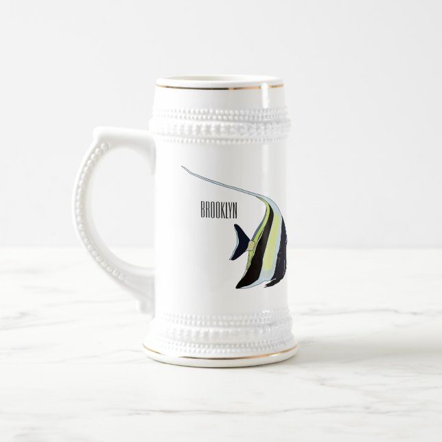 Caneca De Cerveja Idiota de desenho animado (Esquerda)