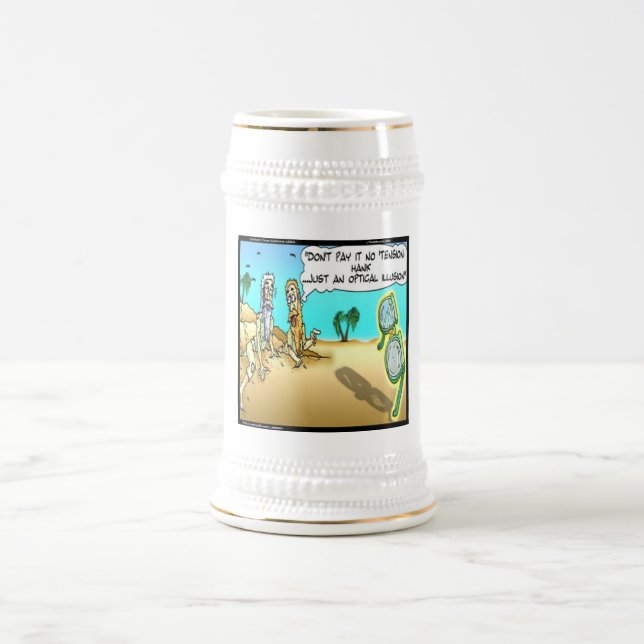 Caneca De Cerveja Ilusão Optometrista Engraçada de Londres em rick (Centro)