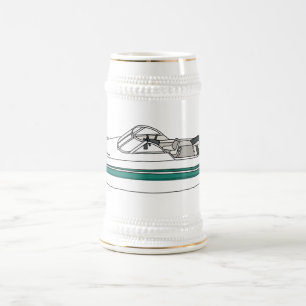 Caneca De Cerveja Ilustração de desenho animado a motor