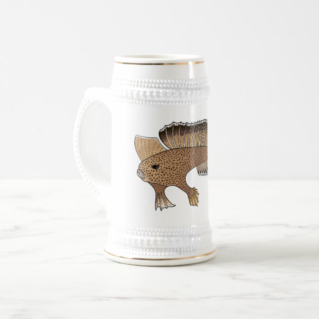 Caneca De Cerveja Ilustração de desenho animado artesanal (Frente Esquerda)