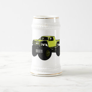 Caneca De Cerveja Ilustração de desenho animado de caminhão monstro