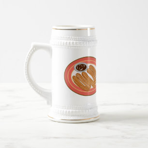 Caneca De Cerveja Ilustração de desenho animado de Churro