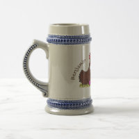 Ilustração de desenho animado de galinhas cômicas 