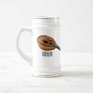 Caneca De Cerveja Ilustração de desenho animado de Mandolin