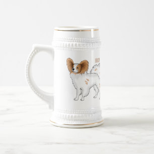 Caneca De Cerveja Ilustração de desenho animado de Papillon