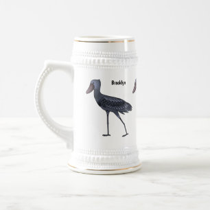 Caneca De Cerveja Ilustração de desenho animado de pássaros