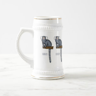 Caneca De Cerveja ilustração de desenho animado de sagui-comum