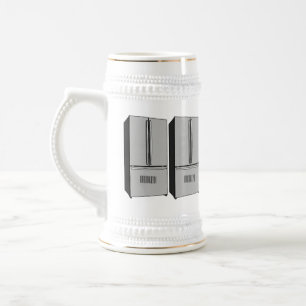 Caneca De Cerveja Ilustração de desenho animado do frigorífico franc