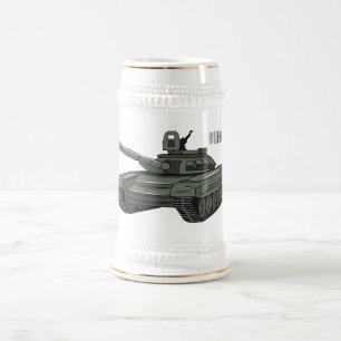 Caneca De Cerveja Ilustração de desenho animado do Tanque