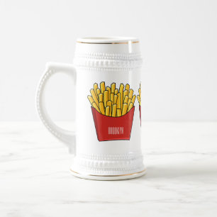 Caneca De Cerveja Ilustração de desenho animado francês