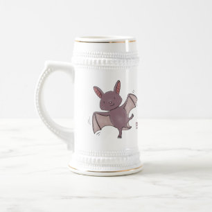 Caneca De Cerveja Ilustração de desenho animado voador de filhotes