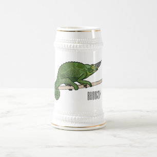 Caneca De Cerveja Ilustração de desenho do campeão de Jackson