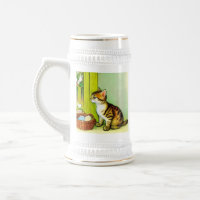 Ilustração de Gato de Tabby de Vintage