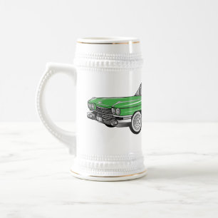 Caneca De Cerveja Ilustração do desenho animado Classic car 1959