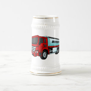 Caneca De Cerveja Ilustração do desenho animado do transporte de c