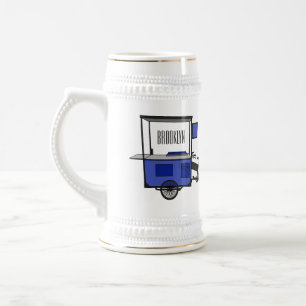 Caneca De Cerveja ilustração do desenho do carrinho de comida