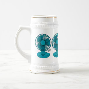 Caneca De Cerveja Ilustração do desenho do ventilador