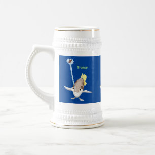 Caneca De Cerveja Imagem de desenho animado de Arquerfish em Cute