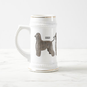Caneca De Cerveja Imagem de desenho animado de cão de cão de cão de 