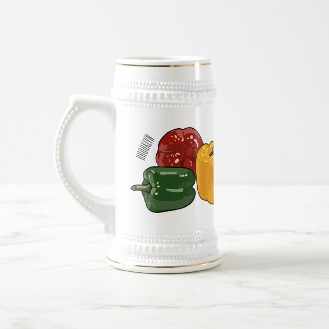 Caneca De Cerveja Imagem de desenho em Capsicum (Esquerda)