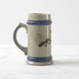 Caneca De Cerveja Imagem de desenhos animados de insetos curiosos