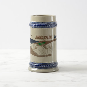 Caneca De Cerveja Imagem engraçada de desenho animado de pássaros