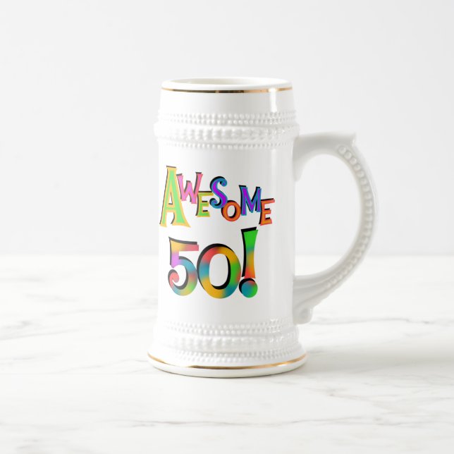 Caneca De Cerveja Incrível 50 t-shirts e presentes (Direita)