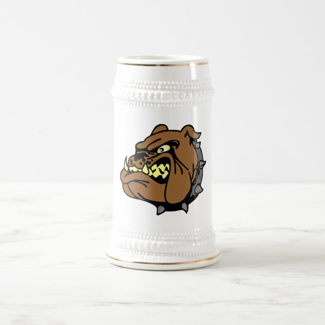 Caneca De Cerveja Inglês Bulldog Cartoon (Centro)