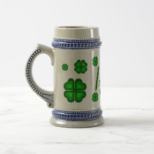 Caneca De Cerveja Irlandês, Irlanda - shamrock, trevo