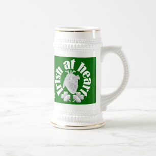 Caneca De Cerveja Irlandês no coração