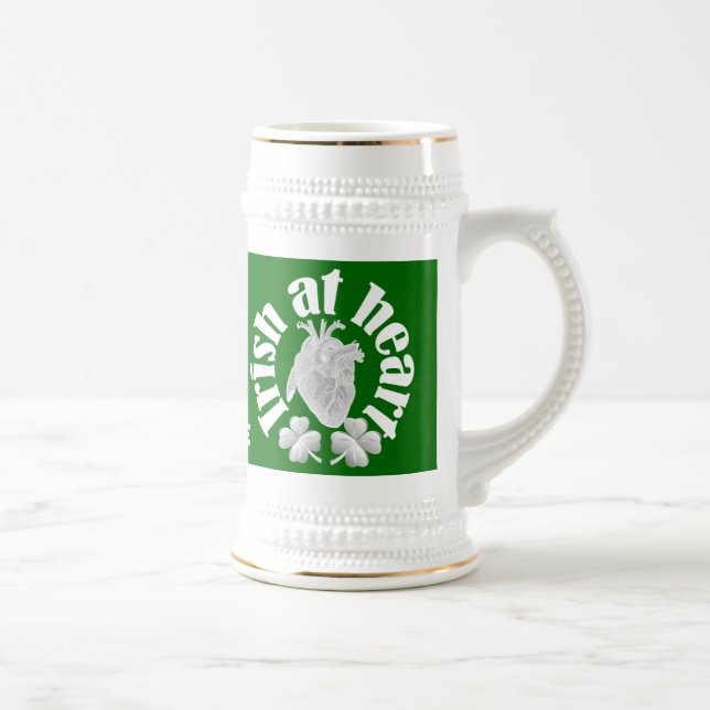 Caneca De Cerveja Irlandês no coração (Direita)