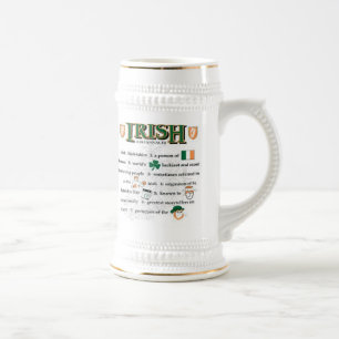 Caneca de cerveja irlandesa