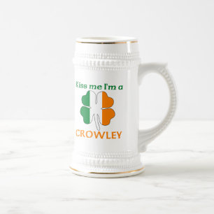 Caneca De Cerveja Irlandeses personalizados beijam-me que eu sou