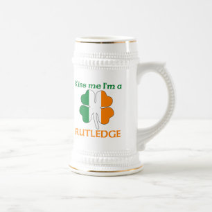 Caneca De Cerveja Irlandeses personalizados beijam-me que eu sou