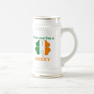 Caneca De Cerveja Irlandeses personalizados beijam-me que eu sou