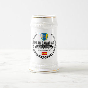 Caneca De Cerveja Islas Canarias
