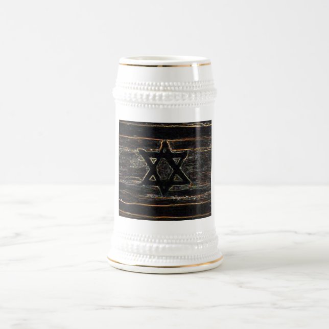 Caneca De Cerveja Israel Abstrato (Centro)