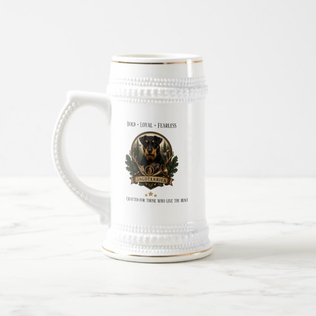 Caneca De Cerveja Jagdterrier, Logotipo de Caça (Esquerda)